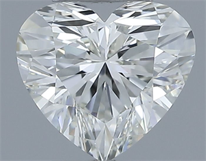 Picture of Natural Diamond 0.53 Carats, Heart with  Cut, I Color, VVS1 Clarity and Certified by IGI