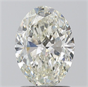 Natural Diamond 1.50 Carats, Oval with  Cut, I Color, SI1 Clarity and Certified by IGI