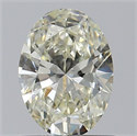 Natural Diamond 0.70 Carats, Oval with  Cut, J Color, VVS1 Clarity and Certified by IGI