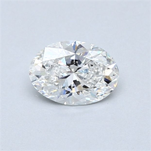 Picture of Natural Diamond 0.50 Carats, Oval with  Cut, F Color, I1 Clarity and Certified by GIA