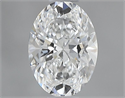Natural Diamond 0.50 Carats, Oval with  Cut, E Color, VS1 Clarity and Certified by GIA