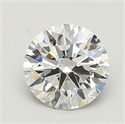 Lab Grown Diamond 2.53 Carats, Round with Ideal Cut, D Color, VS2 Clarity and Certified by IGI