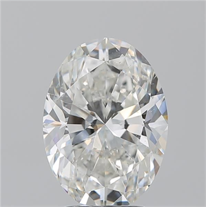 Picture of Natural Diamond 3.01 Carats, Oval with  Cut, G Color, SI2 Clarity and Certified by GIA