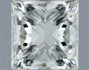 Picture of Natural Diamond 1.50 Carats, Princess with  Cut, J Color, VS1 Clarity and Certified by IGI