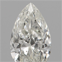 Natural Diamond 0.19 Carats, Pear with  Cut, H Color, SI1 Clarity and Certified by IGI