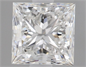 Natural Diamond 0.71 Carats, Princess with  Cut, F Color, VVS1 Clarity and Certified by GIA