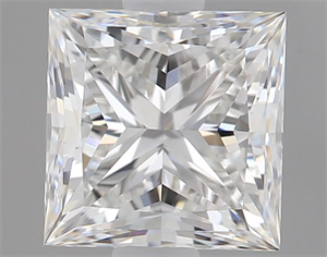 Picture of Natural Diamond 0.71 Carats, Princess with  Cut, F Color, VVS1 Clarity and Certified by GIA