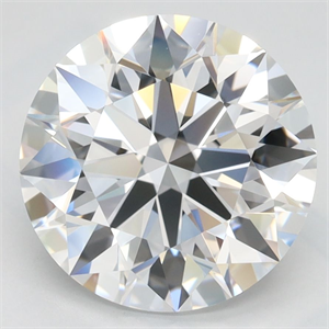 Picture of Lab Grown Diamond 3.34 Carats, Round with Ideal Cut, D Color, IF Clarity and Certified by IGI
