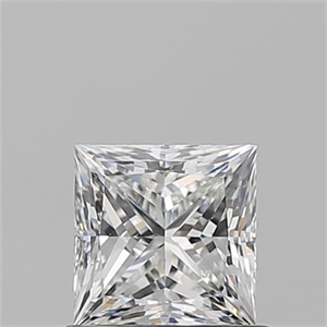Picture of Natural Diamond 0.80 Carats, Princess with  Cut, E Color, VS2 Clarity and Certified by GIA