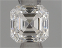 Natural Diamond 0.41 Carats, Asscher with  Cut, F Color, VS2 Clarity and Certified by IGI