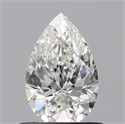 Natural Diamond 0.71 Carats, Pear with  Cut, G Color, VVS2 Clarity and Certified by GIA