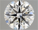 Natural Diamond 0.47 Carats, Round with Excellent Cut, H Color, VS1 Clarity and Certified by GIA