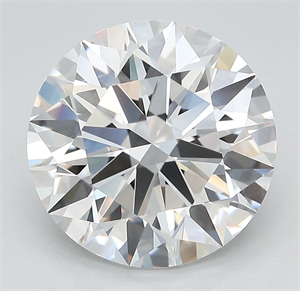 Picture of Lab Grown Diamond 4.62 Carats, Round with Ideal Cut, D Color, IF Clarity and Certified by IGI
