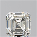 Natural Diamond 1.01 Carats, Asscher with  Cut, H Color, VVS1 Clarity and Certified by IGI