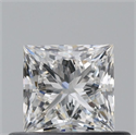 Diamante Natural 0.52 quilates, Princesa , Color H, claridad VVS2 y certificado GIA