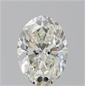 Natural Diamond 1.70 Carats, Oval with  Cut, L Color, VS2 Clarity and Certified by GIA