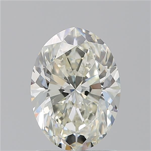 Picture of Natural Diamond 1.70 Carats, Oval with  Cut, L Color, VS2 Clarity and Certified by GIA