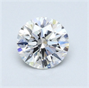 Diamante Natural 0.71 quilates, Redondo , Color D, claridad VVS1 y certificado GIA