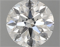 Natural Diamond 0.72 Carats, Round with Excellent Cut, G Color, SI2 Clarity and Certified by GIA