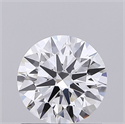 Lab Grown Diamond 0.74 Carats, Round with Ideal Cut, D Color, VVS2 Clarity and Certified by IGI