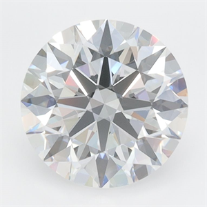 Picture of Lab Grown Diamond 2.36 Carats, Round with Excellent Cut, D Color, VVS1 Clarity and Certified by GIA