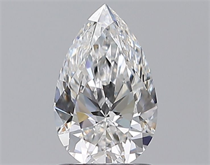 Picture of Natural Diamond 1.01 Carats, Pear with  Cut, D Color, VVS2 Clarity and Certified by GIA