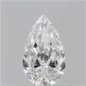 Natural Diamond 0.50 Carats, Pear with  Cut, D Color, VVS1 Clarity and Certified by GIA