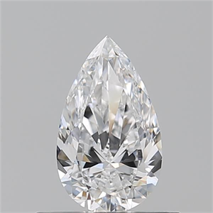 Picture of Natural Diamond 0.50 Carats, Pear with  Cut, D Color, VVS1 Clarity and Certified by GIA