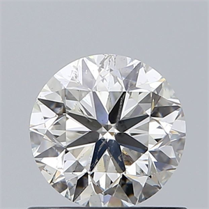 Picture of Natural Diamond 0.75 Carats, Round with Very Good Cut, I Color, SI2 Clarity and Certified by GIA