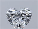 Natural Diamond 0.32 Carats, Heart with  Cut, D Color, VS2 Clarity and Certified by GIA