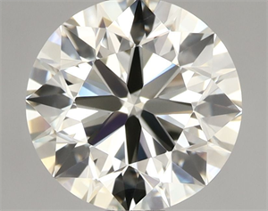 Picture of Natural Diamond 1.50 Carats, Round with Excellent Cut, L Color, VVS2 Clarity and Certified by IGI