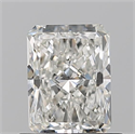 Natural Diamond 0.70 Carats, Radiant with  Cut, I Color, VVS2 Clarity and Certified by GIA