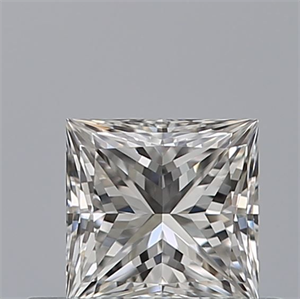 Picture of Natural Diamond 0.40 Carats, Princess with  Cut, F Color, IF Clarity and Certified by GIA