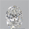 Natural Diamond 0.60 Carats, Oval with  Cut, F Color, VS2 Clarity and Certified by GIA