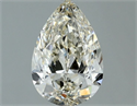 Natural Diamond 0.90 Carats, Pear with  Cut, K Color, VVS2 Clarity and Certified by IGI