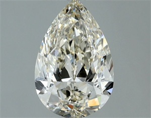 Picture of Natural Diamond 0.90 Carats, Pear with  Cut, K Color, VVS2 Clarity and Certified by IGI