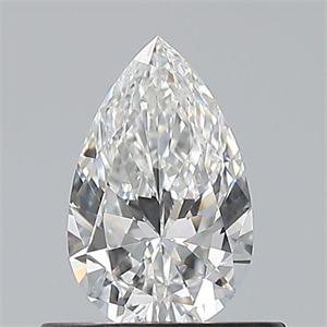 Foto Diamante Natural 0.50 quilates, De pera , Color E, claridad IF y certificado GIA de