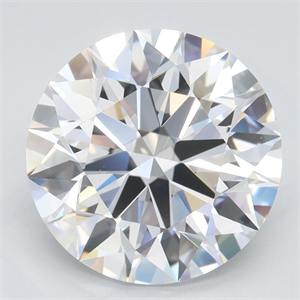 Picture of Lab Grown Diamond 3.85 Carats, Round with Excellent Cut, D Color, VVS1 Clarity and Certified by GIA