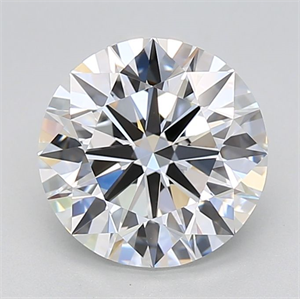 Picture of Lab Grown Diamond 2.51 Carats, Round with Ideal Cut, D Color, VVS1 Clarity and Certified by IGI