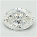Diamante Natural 1.29 quilates, Ovalado , Color G, claridad SI2 y certificado GIA