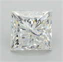 Natural Diamond 2.50 Carats, Princess with  Cut, G Color, VS2 Clarity and Certified by GIA