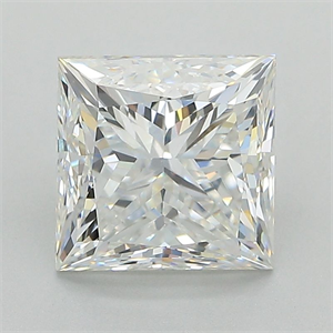 Picture of Natural Diamond 2.50 Carats, Princess with  Cut, G Color, VS2 Clarity and Certified by GIA
