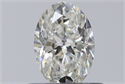 Natural Diamond 0.44 Carats, Oval with  Cut, J Color, VS1 Clarity and Certified by GIA