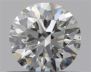 Foto Diamante Natural 0.40 quilates, Redondo , Color H, claridad SI2 y certificado GIA de