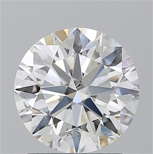 Foto Diamante Natural 1.70 quilates, Redondo , Color H, claridad SI1 y certificado GIA de