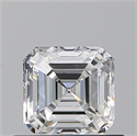 Natural Diamond 0.70 Carats, Asscher with  Cut, F Color, VVS1 Clarity and Certified by GIA