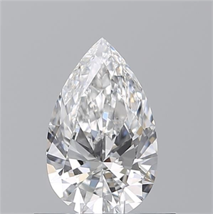 Picture of Natural Diamond 0.52 Carats, Pear with  Cut, E Color, VS1 Clarity and Certified by GIA