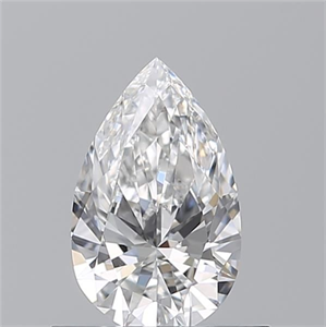 Picture of Natural Diamond 0.52 Carats, Pear with  Cut, E Color, VS1 Clarity and Certified by GIA