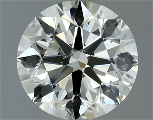 Picture of Natural Diamond 0.90 Carats, Round with Excellent Cut, L Color, SI1 Clarity and Certified by IGI