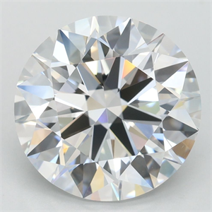 Picture of Lab Grown Diamond 4.03 Carats, Round with Ideal Cut, D Color, IF Clarity and Certified by IGI